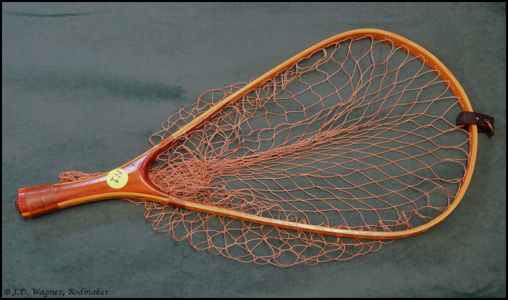 NEW Vintage Fly Fishing Net Wooden Handle Fish Net