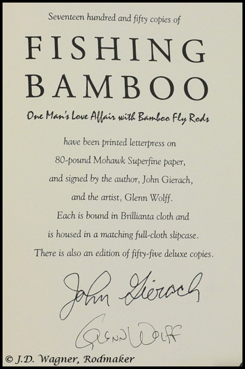 Fishing Bamboo, John Gierach, 1997 Limited Edition