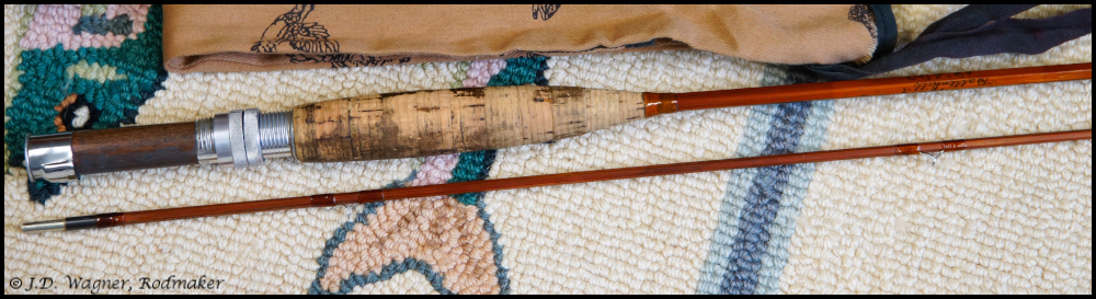 Vintage Orvis Bamboo Rod, J.D.Wagner, Agent