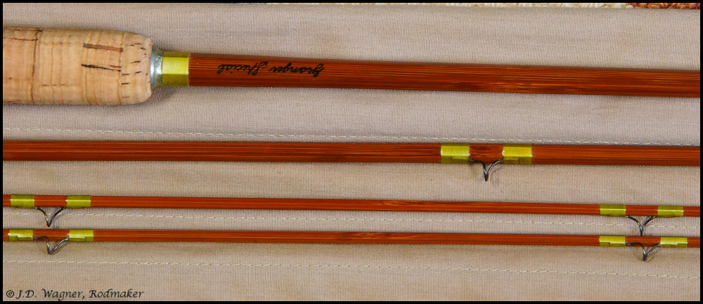 Vintage Granger cane rod, J.D. Wagner, Agent