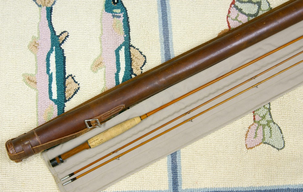 Vintage West Point Bamboo Fishing Pole 9 Long 3 Piece Pole awesome
