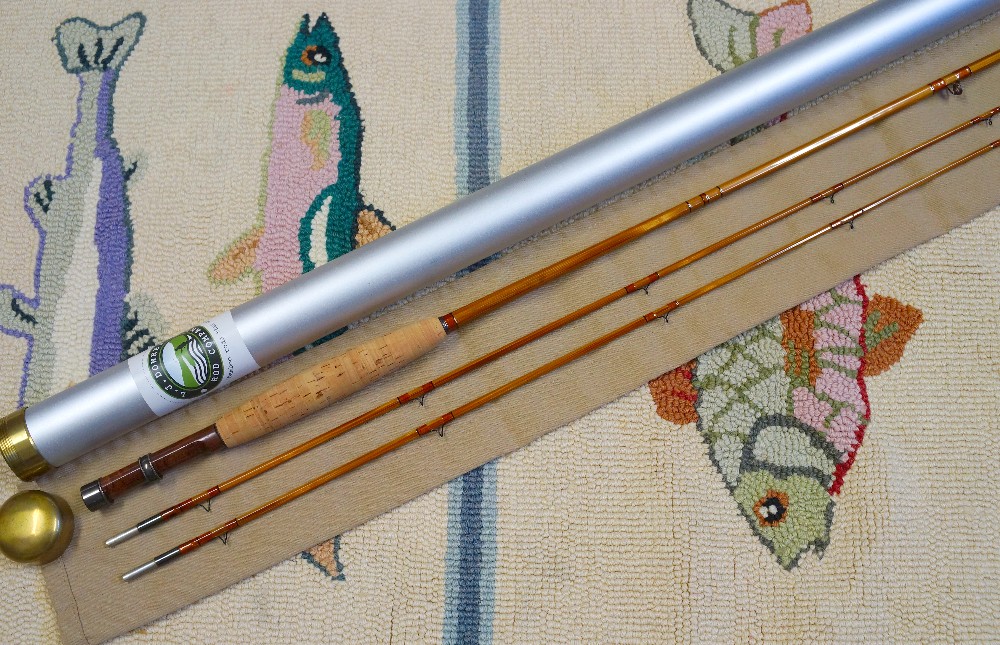 Vintage Fly Fishing Kit, Bamboo Fly Fishing Rod in Wood Case With Lures,  Line, Hooks, Four Piece Fly Rod and Case Good Condition, 1940's 