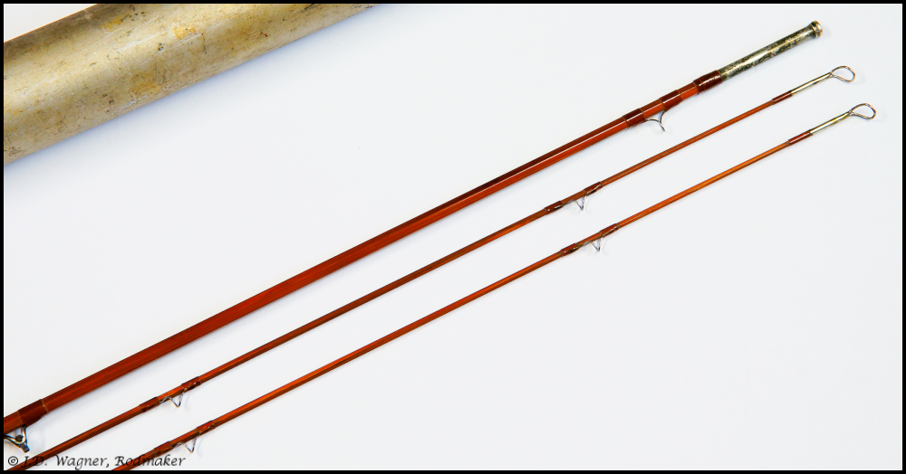 Vintage Orvis Deluxe Cane Rod, J.D. Wagner, Agent